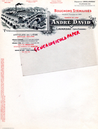 47 - LAVARDAC - BELLE FACTURE ANDRE DAVID- MANUFACTURE BOUCHONS LIEGE STERILISES- - Grossformat : 1961-70