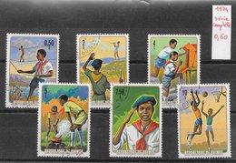 Scoutisme Enfant Jeunesse - Guinée N°533 à 538 1974 O - Gebraucht