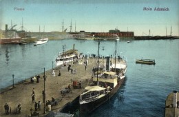 * T1/T2 Fiume, Molo Adamich With Steamships - Non Classificati