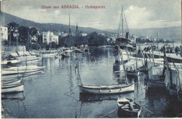 ** T2/T3 Abbazia, Hafenpartie / Harbor Detail, Port, Sailboats, Steamship (EK) - Non Classificati