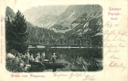 T2 Tátra, Poprádi-tó Csónakázókkal. A. Von Palocsay / Poppersee / Lake - Ohne Zuordnung