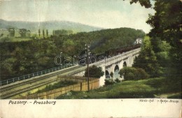 * T3 Pozsony, Pressburg, Bratislava; Vörös Vasúti Híd, GÅ‘zmozdony / Rothe-Brücke /... - Non Classificati