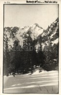 * T2/T3 1933 Magas Tátra, Nagyszalóki Csúcs / Slavkovsky Stít / Mountain Peak, Photo... - Non Classificati