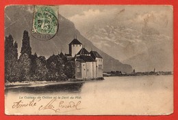 CP EUROPE SUISSE VEYTAUX Chateau De Chillon En 1908 - Veytaux