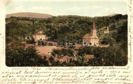 T2/T3 Oravica, Oravita; Látkép Templommal / Panorama View With Church (EK) - Ohne Zuordnung