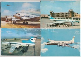 ** * 10 Db MODERN Magyar MALÉV RepülÅ‘s Motívumlap / 10 MODERN Hungarian Airlines Motive Cards - Non Classificati