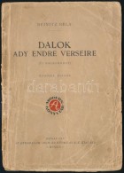 Reinitz Béla: Dalok Ady Endre Verseire. (Új Dalsorozat.) Modern Könyvtár. [Kotta.] Bp.,... - Ohne Zuordnung