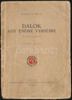 Reinitz Béla: Dalok Ady Endre Verseire. (Új Dalsorozat.) Modern Könyvtár. [Kotta.] Bp.,... - Non Classificati