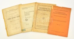 4 Db Füzet - Dr. Lukinich Imre: Honisme és Helytörténet. Bp., 1928, Historia; Budapest... - Ohne Zuordnung