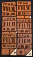 1981-1985 Pannónia Filmhíradó, 6 Db (1-2, 4, 12, 14, 18, 25 Számok) - Ohne Zuordnung