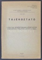 1966 Tájékoztató A Magyar Népköztársaság Községeinek... - Ohne Zuordnung