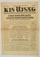 1956 A Kis Újság, A Független Kisgazda, Földmunkás és Polgári... - Ohne Zuordnung