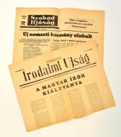 1956 Október 23. és 27. 2 Db újság A Forradalom Híreivel: Szabad... - Ohne Zuordnung