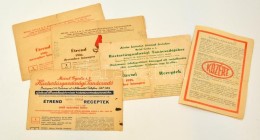 Cca 1936-1950 Vegyes Nyomtatvány Tétel, Meinl Gyula Rt. étrend és Recept, Valamint... - Ohne Zuordnung