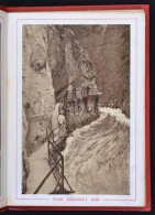 Cca 1910-1920 Aareschlucht Meiringen Leporelló 12 Képpel, Díszes... - Ohne Zuordnung