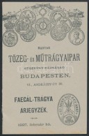 1897 Magyar TÅ‘zeg és MÅ±trágyaipar Rt,  Termékbemutató Füzet. 10p.... - Ohne Zuordnung