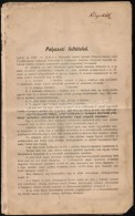 1880 Pályázati Feltételek A Budapest-Zimony Vasútvonal Újvidék-Zimony... - Ohne Zuordnung