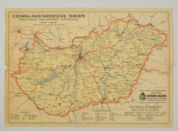 Cca 1920 Csonka-Magyarország, Vármegyei Beosztás, Vasútvonalak,... - Sonstige & Ohne Zuordnung