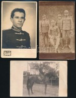 Cca 1914-1941 Katonai Fotók A Világháborúk IdejébÅ‘l, 6 Db, 8x6 és 14x8,5... - Other & Unclassified
