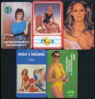 1984-1990 9 Db Különféle Hölgyeket ábrázoló Kártyanaptár - Werbung