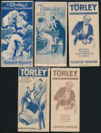 Cca 1920 Törley Számolócédulák, 6 Db, Klössz Gy., Kunossy, Globus, 13,5x6,5... - Pubblicitari