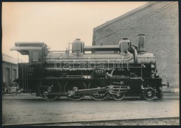 Cca 1930 Wiener Locomotivfabrik Floridsdorf 1724 Pályaszámú GÅ‘zmozdony, Fotó, 12x17 Cm - Sonstige & Ohne Zuordnung