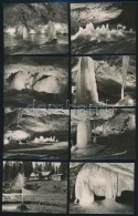 Dobsinai Jégbarlang, 12 Db Fotó, Hátoldalon Több Nyelven Feliratozva, 6,5x8,5 Cm - Sonstige & Ohne Zuordnung