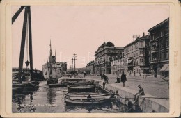 Cca 1890-1900 Fiume, Szapáry Rakpart, Stengel & Co. 4742., Kartonra Kasírozva, 9.5x14 Cm. / Cca... - Sonstige & Ohne Zuordnung