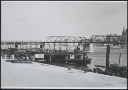 Cca 1960 Budapest, Kossuth Híd Bontása, 2 Db Vintage Negatívról Készült Mai... - Sonstige & Ohne Zuordnung