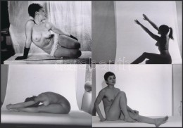 Cca 1973 Modellparádé, 33 Db Szolidan Erotikus Fotó, Vintage Negatívokról... - Sonstige & Ohne Zuordnung