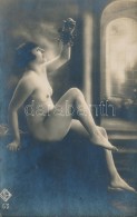 Cca 1920 Szüret, MÅ±termi Akt, Finoman Erotikus Fotólap, 13.5x8.5 Cm./cca 1920 Erotic Photo, 13.5x8.5... - Sonstige & Ohne Zuordnung