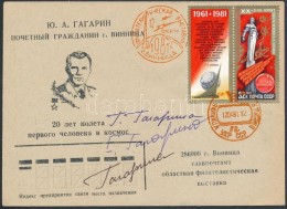 1981 Jurij Gagarin Családtagjainak Aláírásai Jubileumi... - Altri & Non Classificati