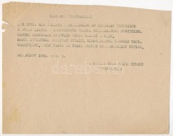 1956 Bp., A Magyar Forradalmi Nemzeti Bizottmánya által Kiadott Gépelt Röplap - Unclassified