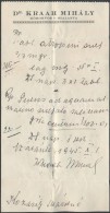1945 Recept, Dr. Kraah Mihály Körorvos Szalánta, 16x8cm - Ohne Zuordnung