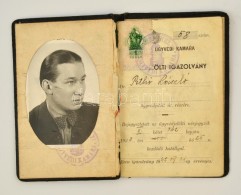 1939 Fényképes ügyvédjelölti Igazolvány, Szakadt Borítóval - Ohne Zuordnung