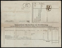 1857 DDSG Donau-Dampfschiffahrts-Gesellschaft Szállítólevél, Pecséttel, 29x22 Cm - Unclassified