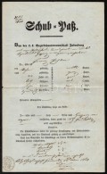 1854 Útlevél Schuh Pass / Passport - Ohne Zuordnung