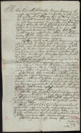 1830 Kiskunszabadszállás Város SzerzÅ‘dése Helyi Boltossal. A Városi... - Unclassified