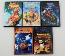 Gyerek DVD-ék (Kung Fu Panda, Wall.E, Atlantisz Miló Visszatér, Shrek, Tarzan),... - Other & Unclassified