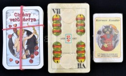 3 Pakli Különféle Kártya, Részben Bontatlan - Sonstige & Ohne Zuordnung