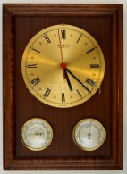 Weimar Quartz Falióra, Rajta Barométer és Hygrometer 25x34 Cm - Sonstige & Ohne Zuordnung