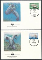 1987 WWF: Lamantin Sor Mi 2042-2045 4 Db FDC - Sonstige & Ohne Zuordnung