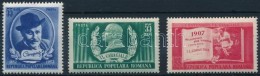 ** 1952 100 éves Ion Luca Caragiale Sor Mi 1386-1388 - Other & Unclassified