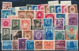 ** 1951-1952 40 Db Klf Bélyeg, Közte Teljes Sorok Stecklapon - Altri & Non Classificati