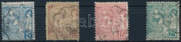 O 1891 I. Albert Herceg 4 érték Mi 13-16 - Sonstige & Ohne Zuordnung
