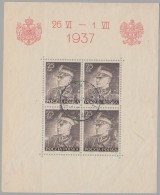 O 1937 A Román Király Látogatása Blokk Mi 2 (Mi EUR 50,-) - Altri & Non Classificati