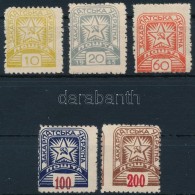 ** 1945 Forgalmi Mi 81-82, 84-86 (Mi EUR 110,-) - Other & Unclassified