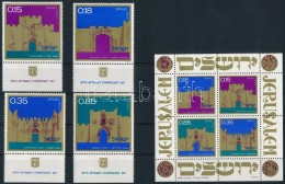 ** 1971 Jeruzsálem ívszéli Sor Mi 503-506 + Blokk 8 - Altri & Non Classificati