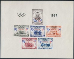 ** 1964 Olimpia Felülnyomott Blokk Mi 5 - Altri & Non Classificati