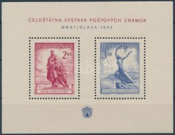 ** 1952 Bélyegkiállítás Blokk Mi 13 (Mi EUR 100.-) (gumi Hibák / Gum... - Sonstige & Ohne Zuordnung